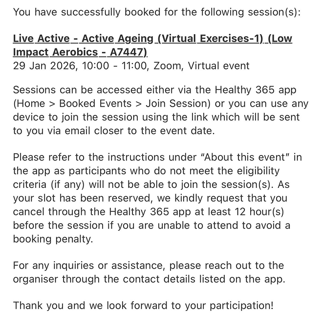 Joining through email