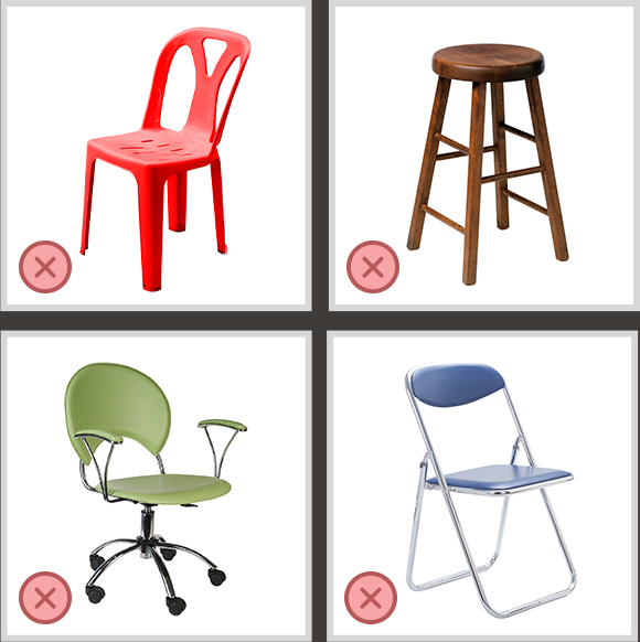 How to identify a sturdy chair - wrong