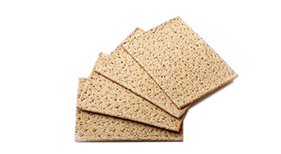 4 plain wholemeal crackers (40g)